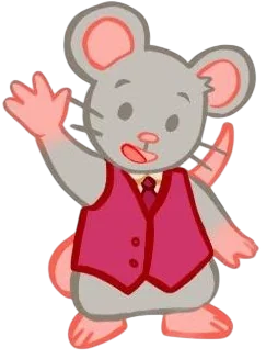 Mascotte Studiiz, une souris étudiante
